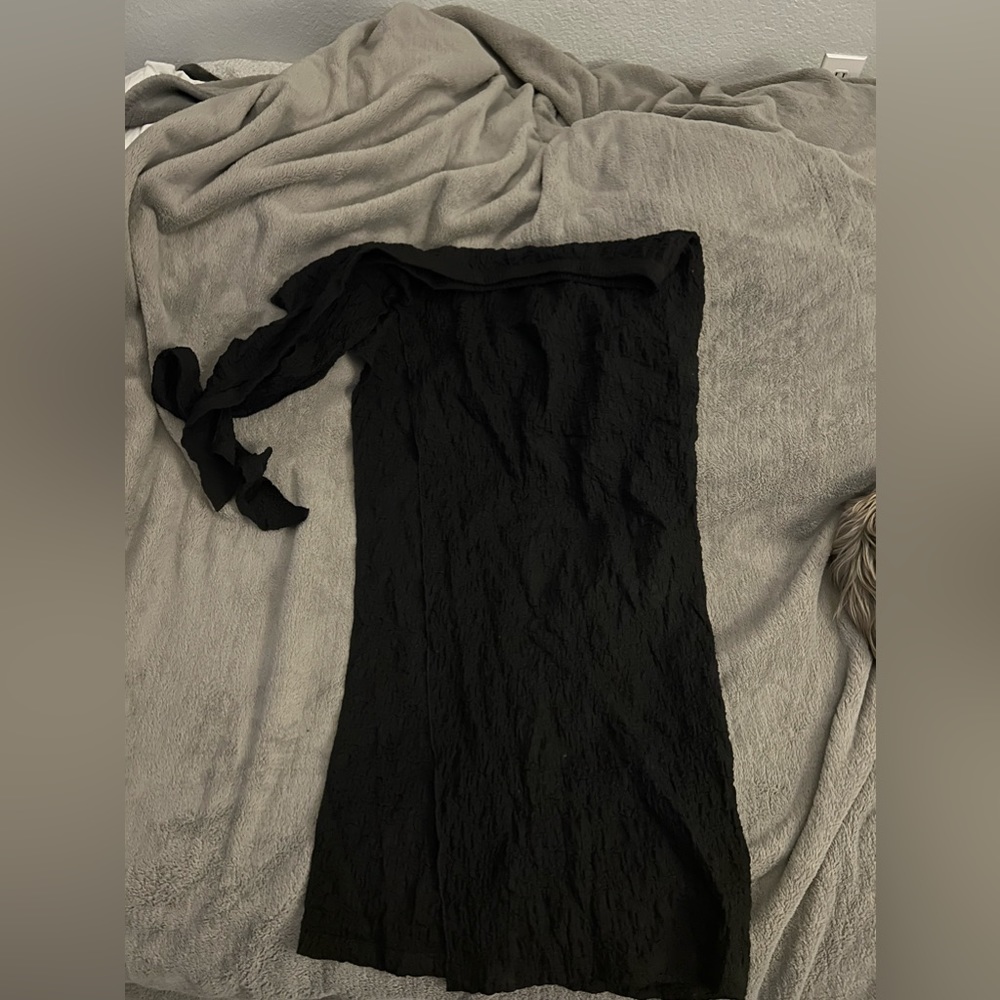 Shein black bathing suit bottom coverup size medium